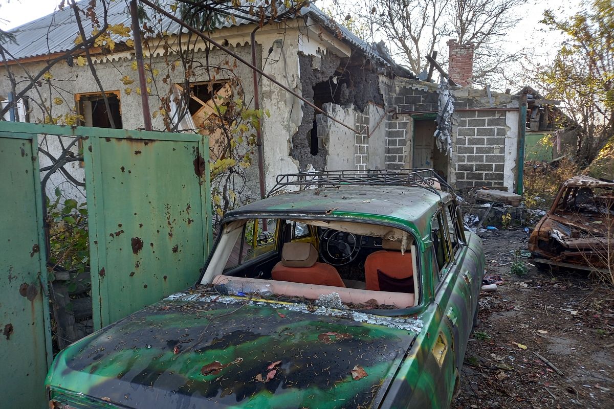 Окраины Донецка. Боевые действия здесь идут уже девять с лишним лет