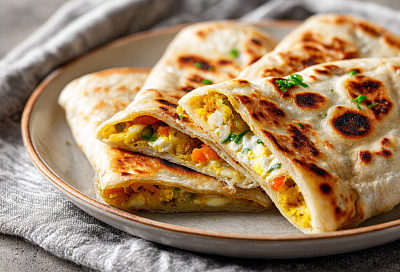 Лепёшки с солёными огурцами: тонкие, хрустящие и с неожиданной начинкой