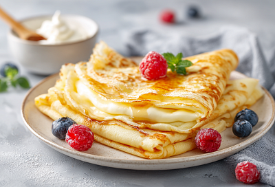 Как сделать тонкие блины из творога и крахмала, которое можно даже на диете