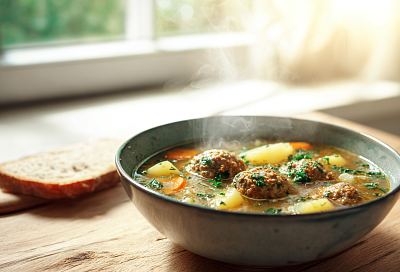 Суп «Столетний» с фрикадельками и пшеном из 4 ингредиентов: простой, наваристый и очень бюджетный