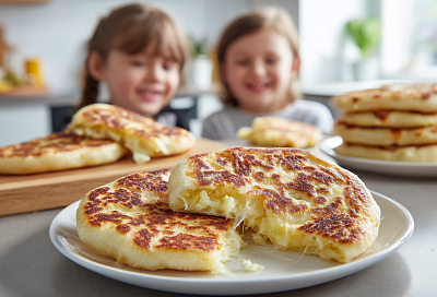 Лепёшки с картофелем и сыром: сытные, мягкие и очень вкусные