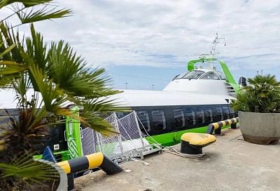 Морское сообщение запустили в Сириусе на скоростном судне «Комета»