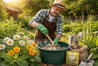 Таежное удобрение из 4 трав для помидоров, перцев и баклажанов – рассада крепкая и вытянутая без химозы