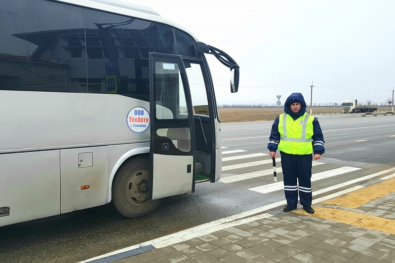 В Краснодарском крае проводятся сплошные проверки автобусов