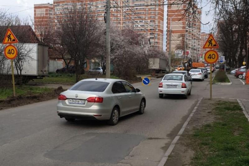 Ремонтные работы на улице Кожевенной в Краснодаре планируют завершить к началу лета