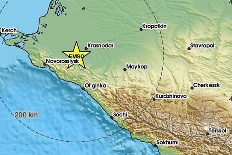 Землетрясение ощутили жители Краснодара, Горячего Ключа, Новороссийска и Северского района