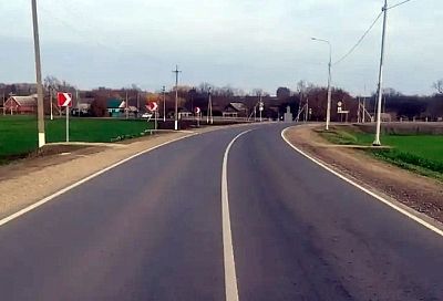 Участок дороги в Кореновском районе отремонтировали по нацпроекту «Инфраструктура для жизни»
