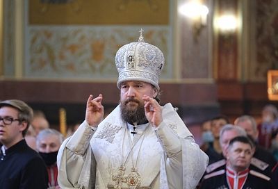 Первое богослужение провел в Краснодарском крае митрополит Екатеринодарский и Кубанский  Григорий