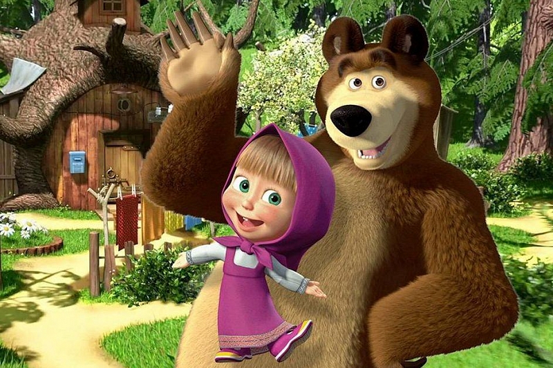 Мультфильм «Маша и Медведь» вошел в топ-5 любимых развлекательных брендов в мире