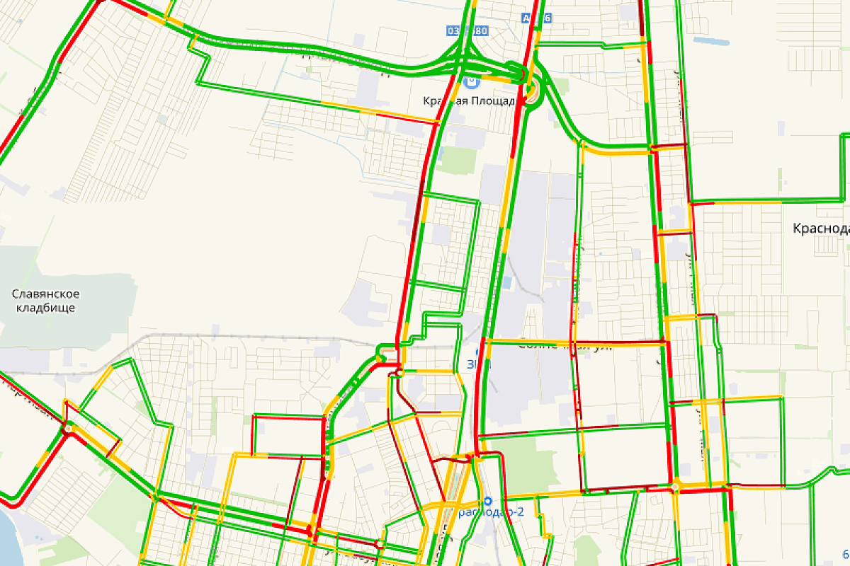 Краснодар начал рабочую неделю после майских праздников километровыми пробками