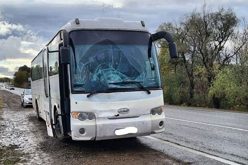 Водитель на автобусе сбил насмерть 28-летнего мужчину
