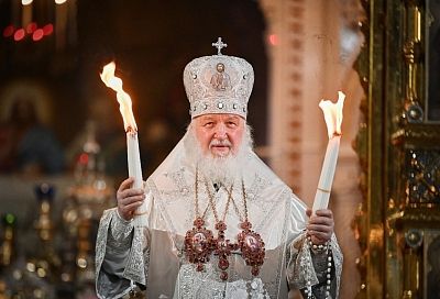 Патриарх Кирилл прокомментировал свое падение в храме Новороссийска