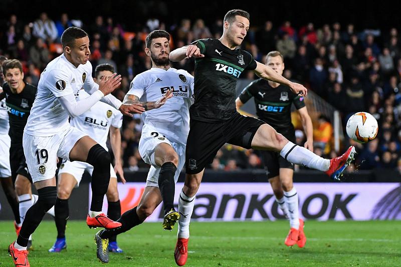 «Краснодар» — «Валенсия»: стали известны стартовые составы команд на матч 1/8 финала Лиги Европы