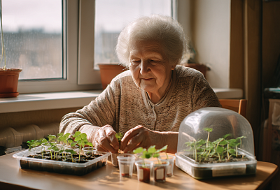 Рассада вытягивается из-за перегрева: убираю высокий бортик и насыпаю грунт «заподлицо» — температура падает на пару градусов