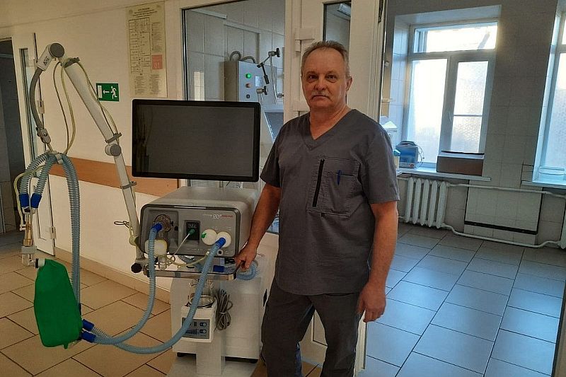 Крыловская районная больница получила аппарат ИВЛ 