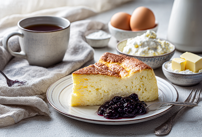 Та самая творожная запеканка «как у бабушки»: пышная, нежная и без заморочек