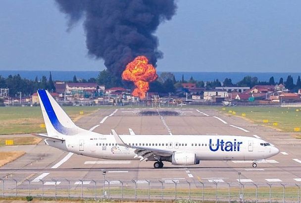 Недалеко от аэропорта Сочи потушили крупный пожар   