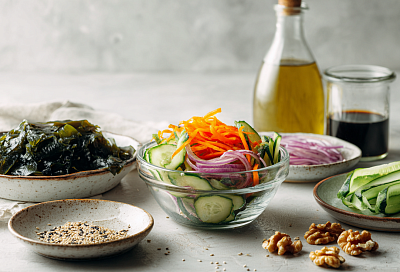 Салат «Сахалинский»: хрустящий, сочный, без майонеза за 2 минуты