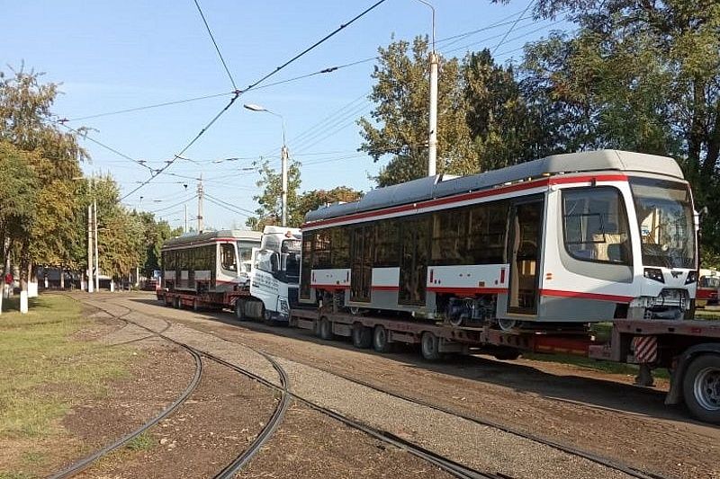 Еще два новых трамвая прибыли в Краснодар
