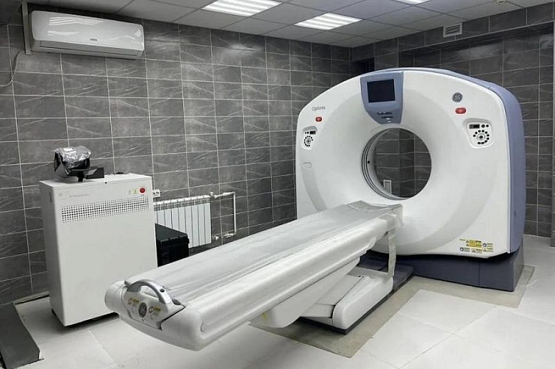 Новый компьютерный томограф установили в Крымской районной больнице по нацпроекту