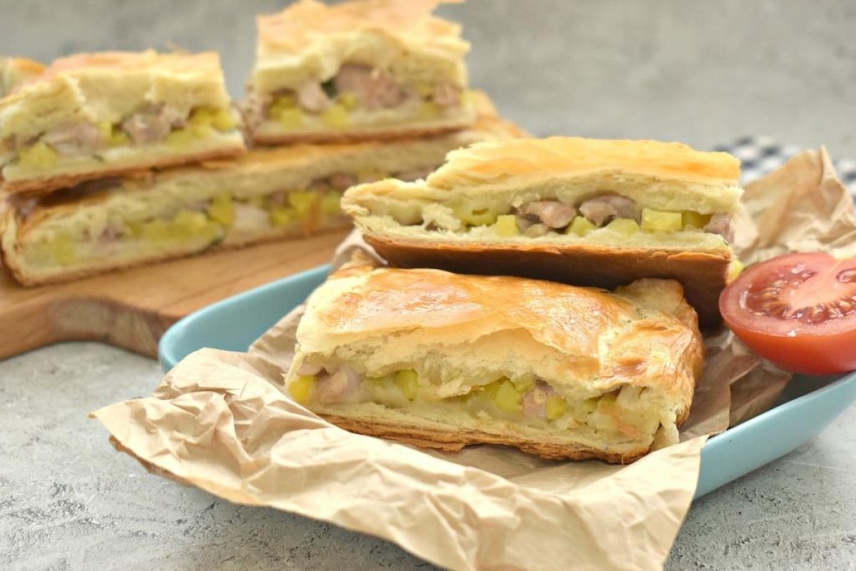 Быстрее курники вы еще не готовили: порционные слойки без замеса теста