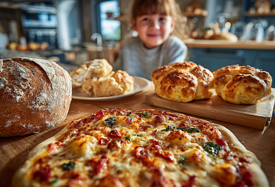 Универсальное тесто для пиццы, чиабатты и булочек за 5 минут: воздушное, мягкое и долго остаётся свежим