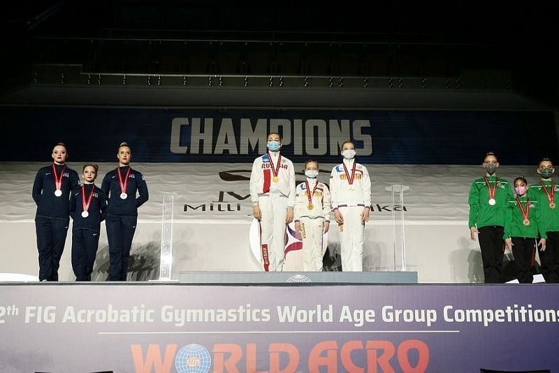 Акробатки из Краснодарского края завоевали медали XII первенства мира