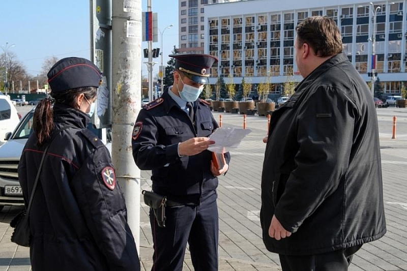В Краснодарском крае оштрафованы почти 1900 нарушителей режима самоизоляции