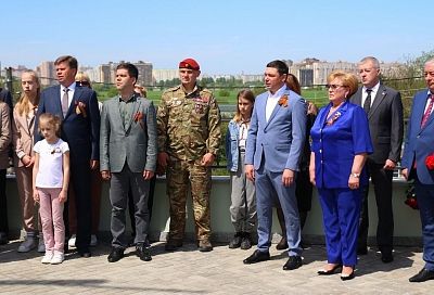 Мэр Краснодара передал знак «Рубеж воинской доблести» в Выставочный зал Боевой Славы