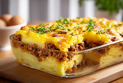 Картофельная запеканка с фаршем — сочная, ароматная и очень вкусная