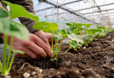 Высадка рассады огурцов в отапливаемую теплицу в середине апреля: самые важные советы