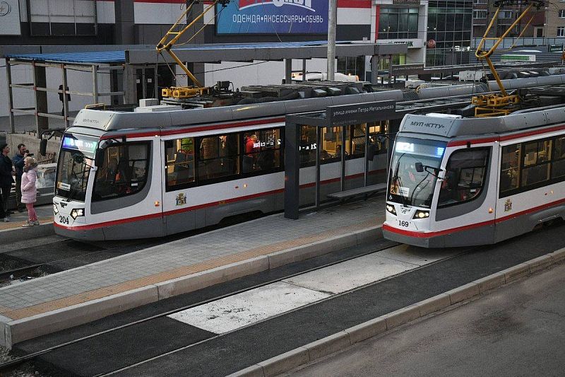 В Краснодаре по новой трамвайной линии проехали 64 тыс. пассажиров 