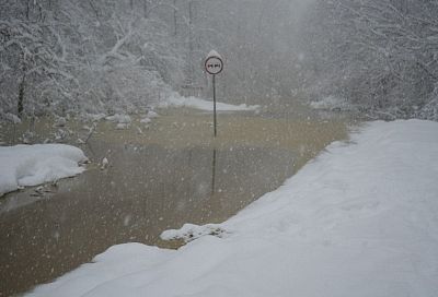 Река Пшиш вышла из берегов в Краснодарском крае
