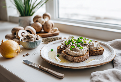 Нежный грибной паштет, который тает во рту — готовится проще простого