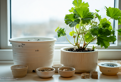 Черенки герани в январе пересаживаю: поливаю «эликсиром» — и к лету куст становится пышным