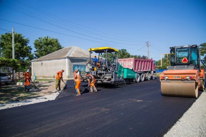 В Джигинском округе Анапы идет ремонт дорог