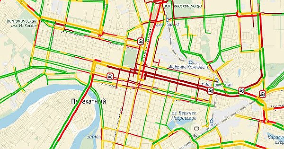 Карта пробок краснодар