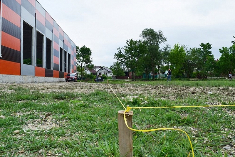 На строительство спортивной площадки в Горячем Ключе направлено 4,5 млн рублей