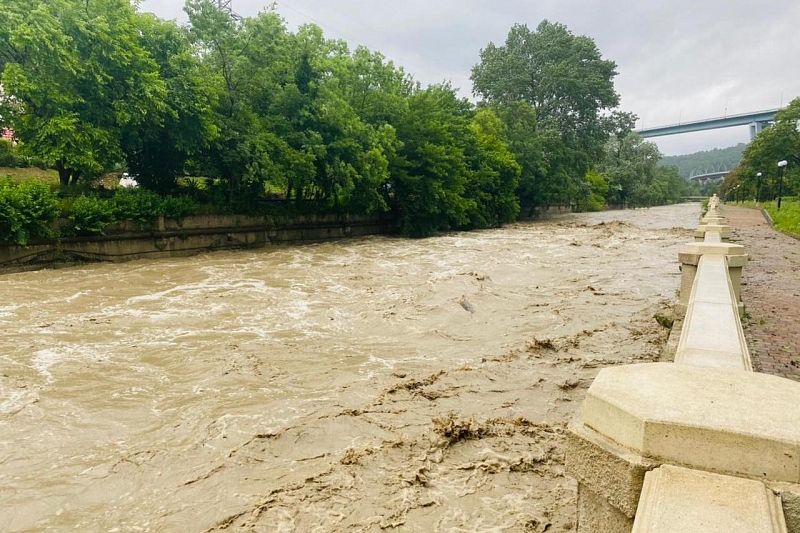 Город готовится к эвакуации: после дождя в реках Сочи вода поднялась до критических отметок