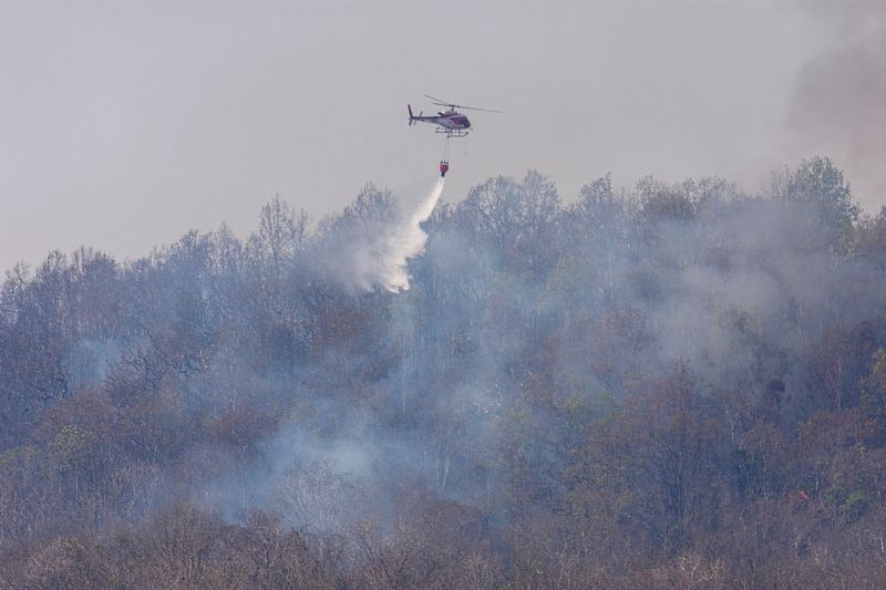 В России создали комплекс для тушения лесных пожаров с вертолета