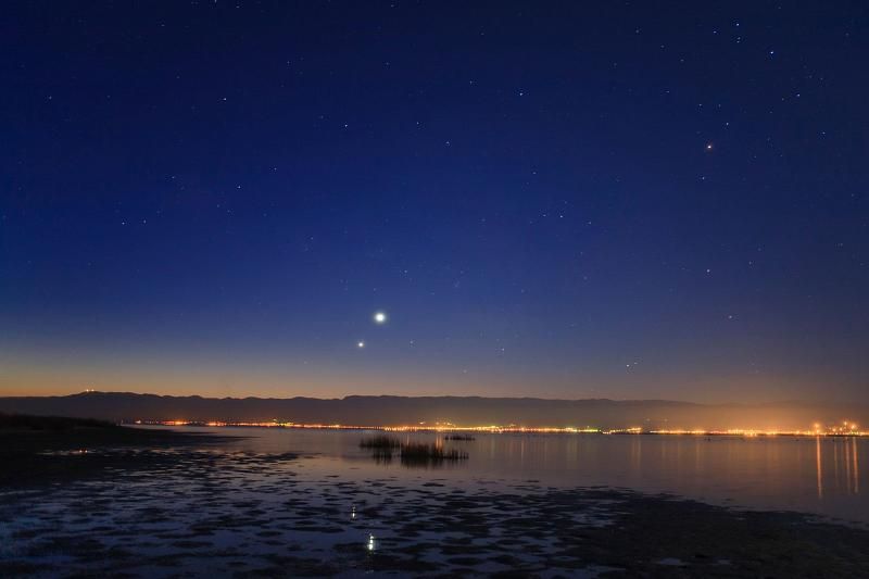 Жители Краснодарского края утром 18 февраля смогут увидеть сближение Венеры и Сатурна 