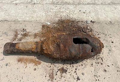 Жители Кубани нашли во дворе дома немецкий реактивный снаряд времен войны