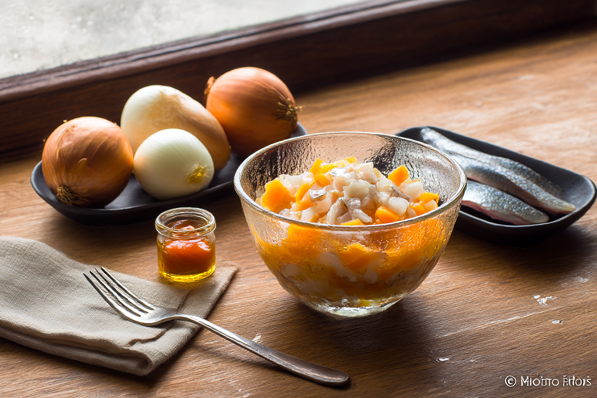 Селёдка «по-быстрому» слоями: нежно, кисло-сладко и готово уже через 3 часа