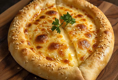 Хачапури на кефире, как горячие бутерброды, готовятся за 15 минут с тянущейся сырной начинкой