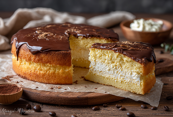 Домашний торт "Птичье молоко", который тает во рту и получается нежнее магазинного