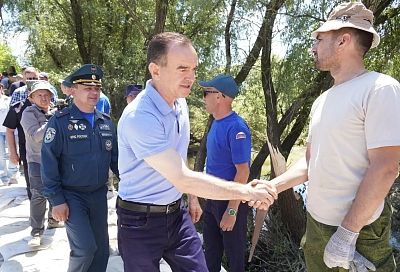 Губернатор Вениамин Кондратьев проверил состояние гидротехнических сооружений в Крымском районе