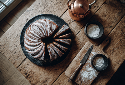 Кекс к чаю: шоколад, кофе и ваниль