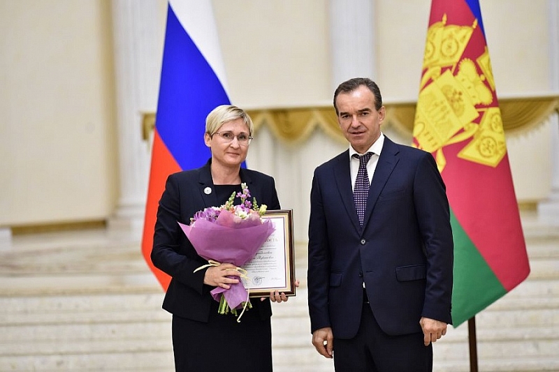 Губернатор Вениамин Кондратьев вручил государственные награды выдающимся жителям Кубани
