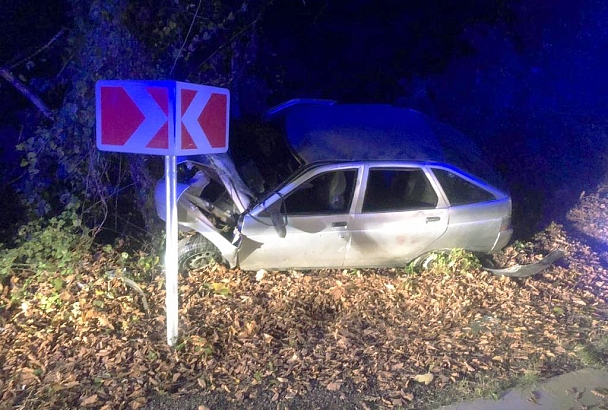 В Сочи три человека пострадали при столкновении машины с деревом