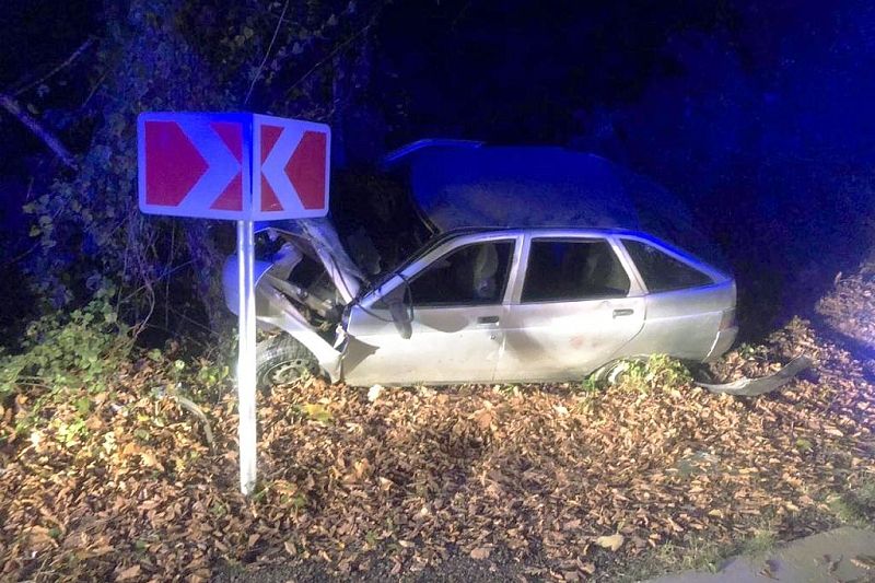 В Сочи три человека пострадали при столкновении машины с деревом